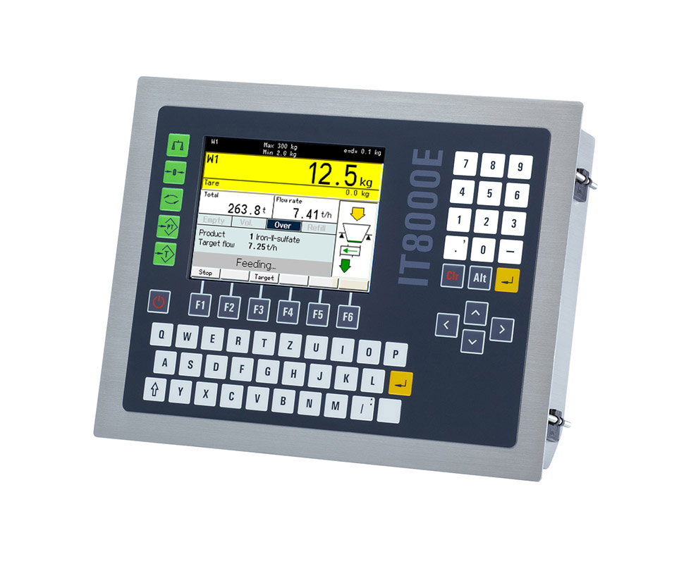 Industrial weighing and batching terminal.