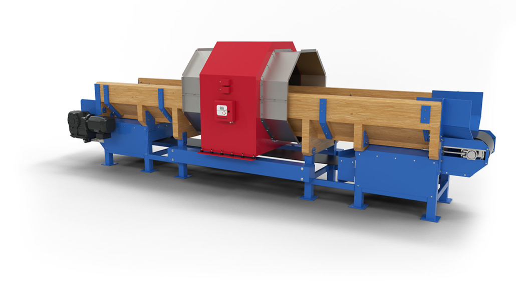 Large-aperture tunnel detector for timber / bulk applications.
