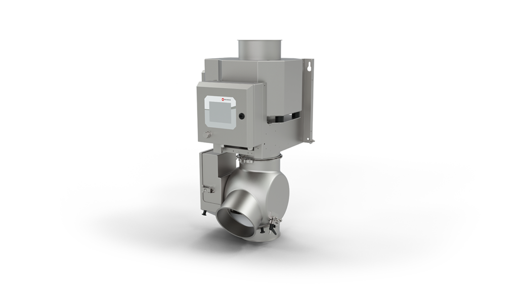 Inline separator / metal-detection assembly.