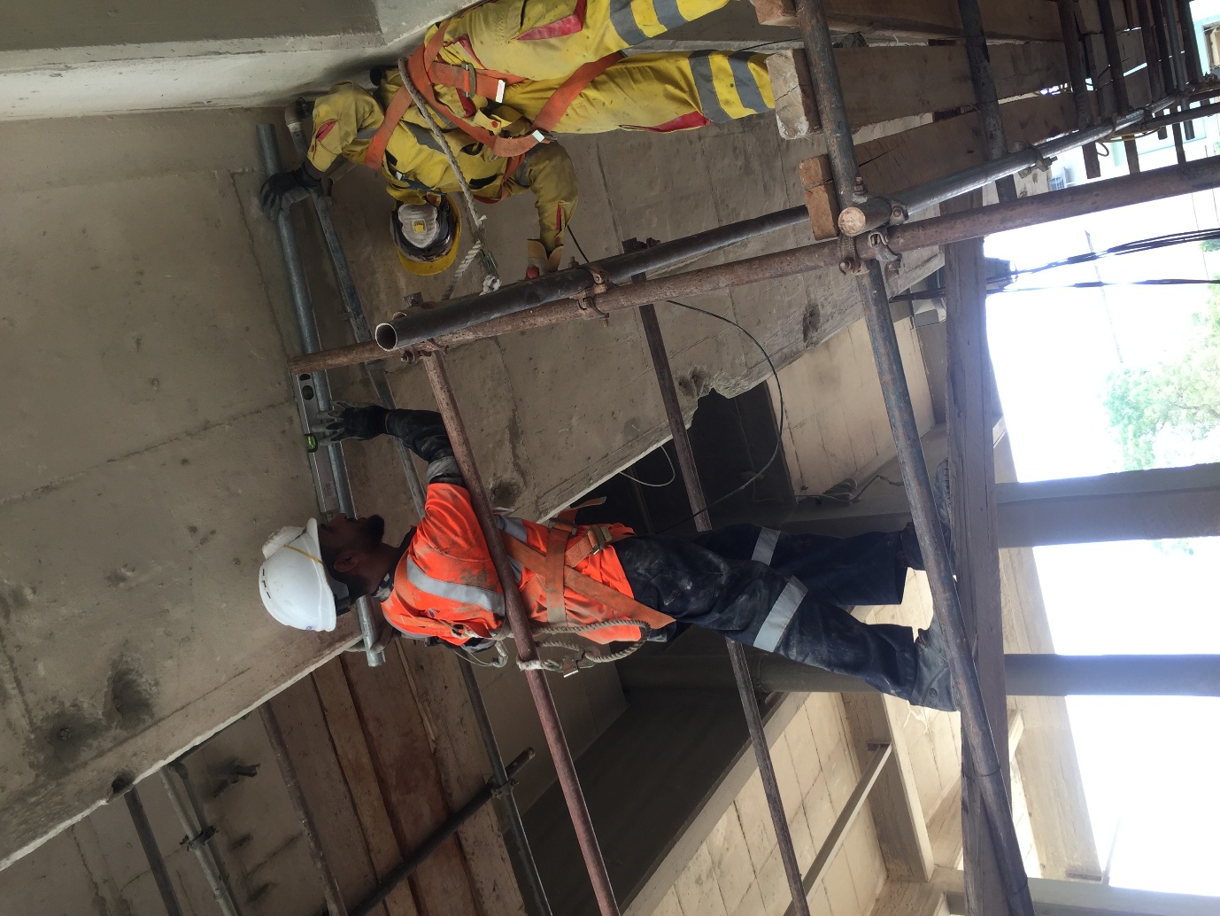 Industrial installation and cable routing