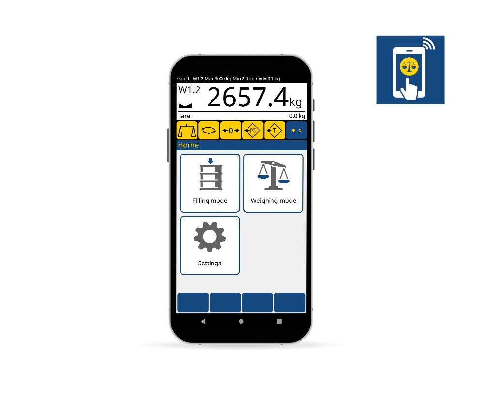 Scale remote weighing mode